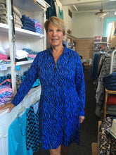 Load image into Gallery viewer, LuluB 1/4 Zip Front Dress with Long Sleeves UPF 50+. and a Coolant in the Fabric