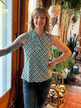 Load image into Gallery viewer, LuluB Ruffle Neck Sleeveless Tank