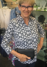 Load image into Gallery viewer, LuluB Button Front Blouse with UPF 50+ and a Coolant in the Fabric