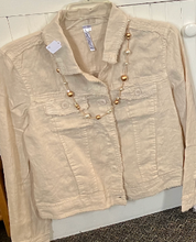 Load image into Gallery viewer, LuluB Jean Style Linen Jacket