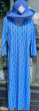 Load image into Gallery viewer, LuluB Maxi Dress with V-Neck, 3/4 Sleeves, UPF 50+ and a Coolant in the Fabric