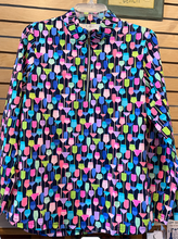 Load image into Gallery viewer, LuluB Quarter Zip Front Pull Over Top with Long Sleeves, UPF 50+ and Coolant in Fabric