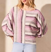 Load image into Gallery viewer, BOAT NECK BLOUSE W/DOLMAN SLEEVES-ORCHIDSKY
