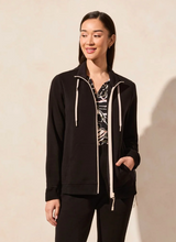 Load image into Gallery viewer, Tribal Fashion Long Sleeve Techno Lux Textured Mock Neck Cardigan