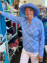 Load image into Gallery viewer, LuluB Women’s UPF 50+ Cooling Long Sleeve 1/4 Zip Top – Sun Protection Active Wear Shirt