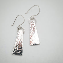 Load image into Gallery viewer, Amanda Moran Designs Hammered Silver Dangles