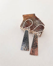 Load image into Gallery viewer, Amanda Moran Designs Hammered Silver Dangles
