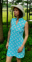 Load image into Gallery viewer, LuLu B Sleeveless V-Neck Travel Dress with Demi Collar and SPF 50 Sun Protection