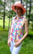 Load image into Gallery viewer, LuLu B Sleeveless Ruffle Neck Top With SPF 50 Sun protection