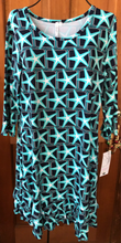 Load image into Gallery viewer, LuLu B 3/4 Sleeve Ruffle Bottom Dress With SPF Sun Protection