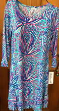 Load image into Gallery viewer, LuLu B 3/4 Sleeve Ruffle Bottom Dress With SPF Sun Protection