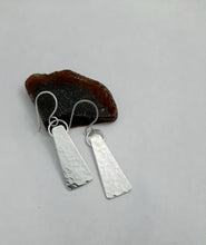 Load image into Gallery viewer, Amanda Moran Designs Hammered Silver Dangles
