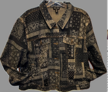 Load image into Gallery viewer, Tribal Fashions Short Patchwork Jean Jacket
