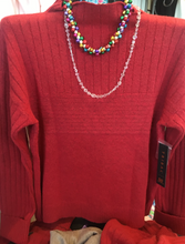 Load image into Gallery viewer, Tribal Fashions Funnel Neck, Ribbed Knit Design In Pullover Sweater
