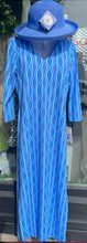 Load image into Gallery viewer, LuluB Maxi Dress with V-Neck, 3/4 Sleeves, UPF 50+ and a Coolant in the Fabric
