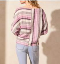 Load image into Gallery viewer, BOAT NECK BLOUSE W/DOLMAN SLEEVES-ORCHIDSKY
