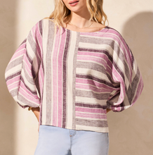 Load image into Gallery viewer, BOAT NECK BLOUSE W/DOLMAN SLEEVES-ORCHIDSKY
