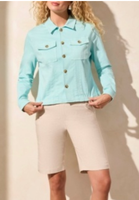 Tribal Fashions Long Sleeve Button Front Jacket W/ Horn Buttons