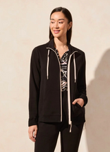 Load image into Gallery viewer, Tribal Fashion Long Sleeve Techno Lux Textured Mock Neck Cardigan
