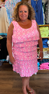 LuluB Cha-Cha Dress (Sleeveless) with UPF 50+ and Coolant in Fabric