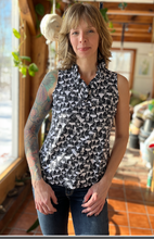 Load image into Gallery viewer, LuluB Ruffle Neck Sleeveless Tank
