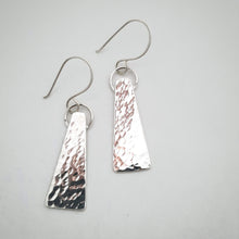 Load image into Gallery viewer, Amanda Moran Designs Hammered Silver Dangles

