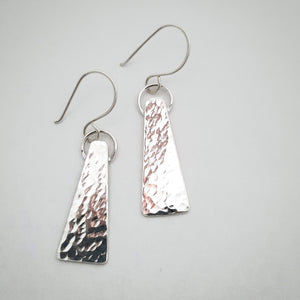 Amanda Moran Designs Hammered Silver Dangles