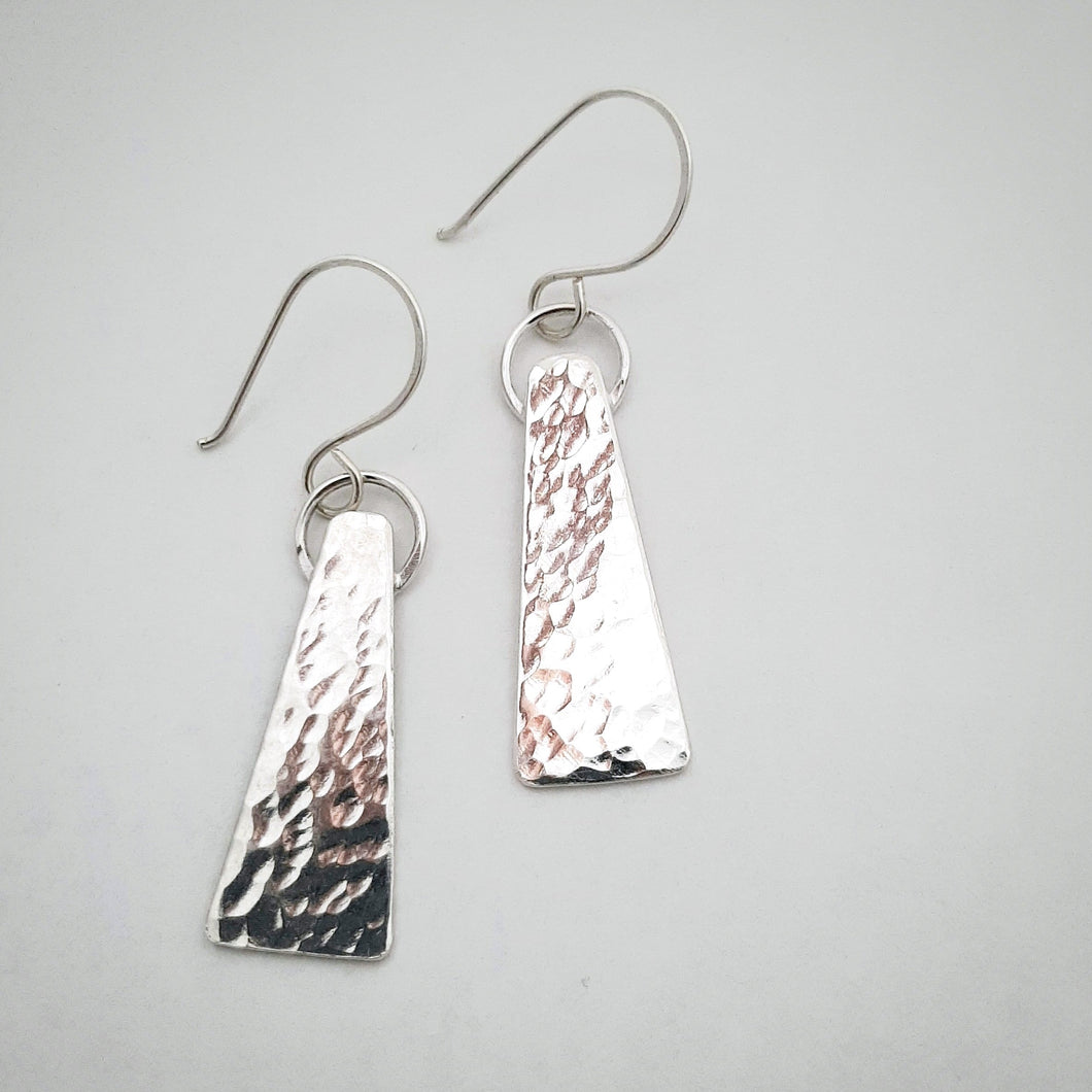 Amanda Moran Designs Hammered Silver Dangles