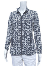 Load image into Gallery viewer, LuluB Zip Front Jacket with SPF 50+ and Coolant in Fabric
