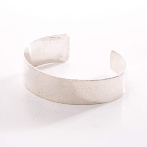Amanda Moran Designs Handmade Hammered Sterling Silver Tapered Cuff Bracelet