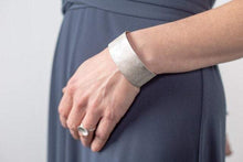 Load image into Gallery viewer, Amanda Moran Designs Handmade Chunky Silver Satellite Cuff Bracelet
