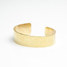 Load image into Gallery viewer, Amanda Moran Designs Handmade Tapered Hammered Brass Cuff Bracelet

