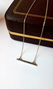 Amanda Moran Designs Handmade Sterling Silver Raise the Bar Necklace